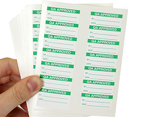 QC QA Approved Labels