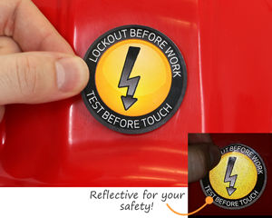 Electrical Safety Trained Hard Hat StickerHelmet DecalLabel Emblem Badge 