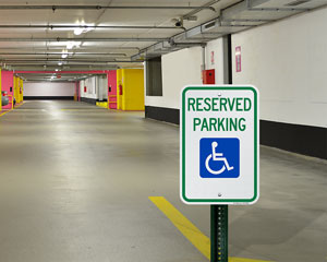 Reserved Parking Handicapped Sign