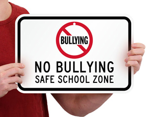 No Bullying Sign