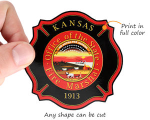 Kansas Hard Hat Sticker