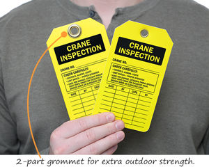 Crane Inspection Tag