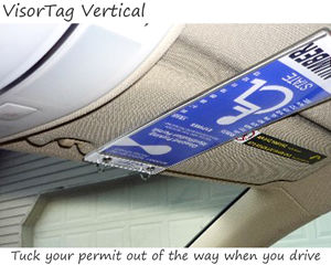 tuck your handicap parking permit of the way when you drive