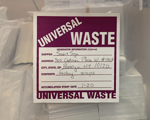 Universal Waste Label