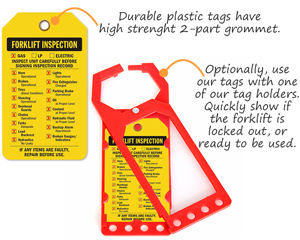 Forklift Inspection Tag Holders