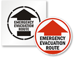 Evacuation Route Floor Signs & Stencils