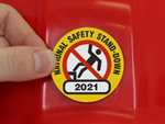 Fall Protection Hard Hat Stickers