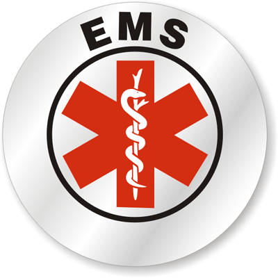 Hard Hat Stickers - EMS Signs, SKU: HH-0012