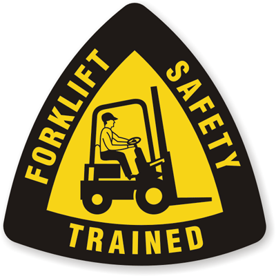 forklift certified flag