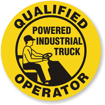 Qualified Truck Operator Label HH 0353