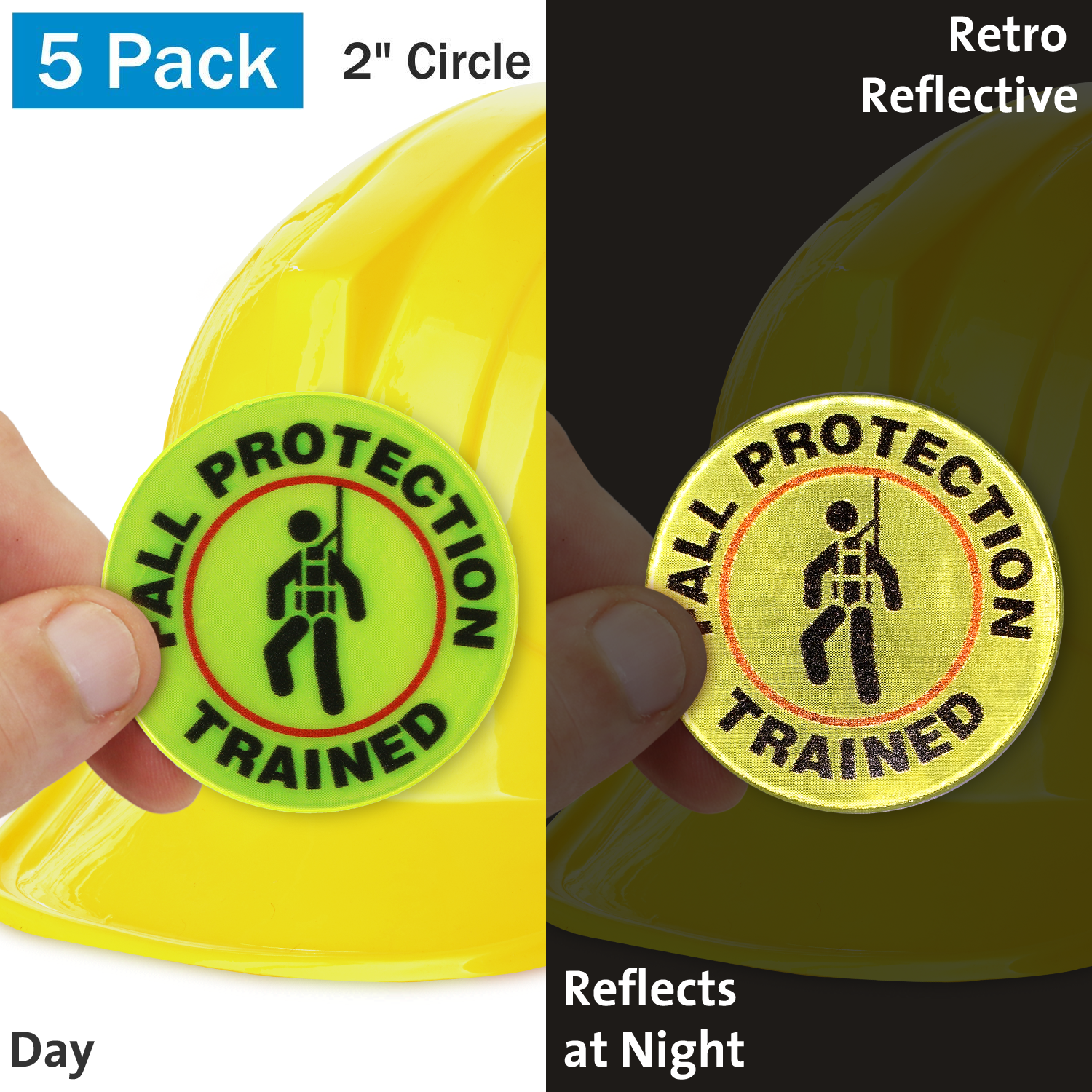 Reflective 'Safety First' Hard Hat Sticker / Helmet Decal - Foreman Laborer Gear