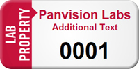 Lab Property Custom Asset Tag with Numbering
