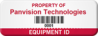Custom Numbering Asset Tag, Add Own Company Name
