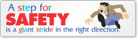 Step for Safety is a Giant Stride Stickers