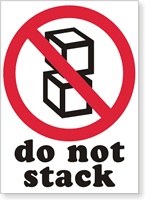Do Not Stack Label