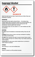 Isopropyl Alcohol Chemical GHS Label 7.75in. x 4.75in.