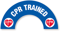 CPR Trained Hard Hat Decals