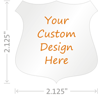 Custom Design Hardhat Labels Badge