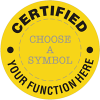 Certified, Custom Text, Select Clipart
