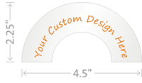 Custom Design Hardhat Labels Crescent