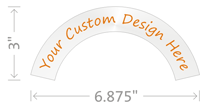 Custom Design Hardhat Labels-Crescent