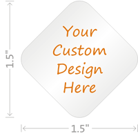 Custom Design Hardhat Labels Diamond