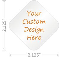 Custom Design Hardhat Labels Diamond