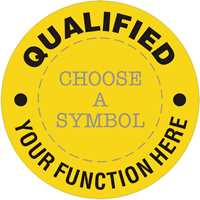 Qualified, Custom Text, Select Clipart