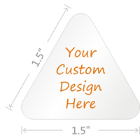 Custom Design Hardhat Labels Triangle
