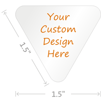 Custom Design Hardhat Labels Triangle