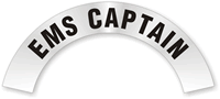 EMS Captain Rocker Hard Hat Decals