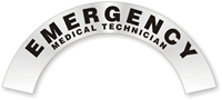 Emergency Medical Technician Hard Hat Labels