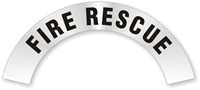 Fire Rescue Rocker Hard Hat Decals
