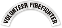 Volunteer Firefighter Rocker Hard Hat Decals