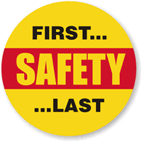 First Safety Last Hard Hat Labels