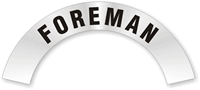 Foreman Rocker Hard Hat Decals