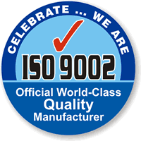 ISO 9002 CERTIFIED Hard HAT DECAL