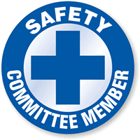 SAFETY COMMITTEE MEMBER Hard HAT DECAL