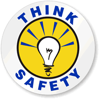THINK SAFETY Hard HAT DECAL