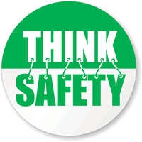 Think Safety Hard Hat Labels