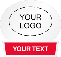 Add Your Logo With Text Custom Hard Hat Decal
