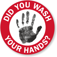 Did You Wash Your Hands? Hard Hat Decal