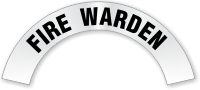 Fire Warden Reflective Hard Hat Decal