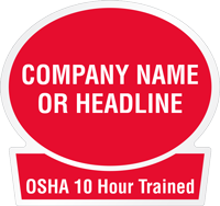 OSHA 10 Hour Trained Custom Hard Hat Decal