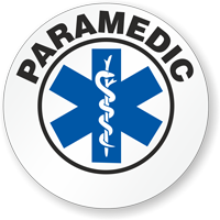 Paramedic Hard Hat Stickers