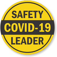 Safety Leader Yellow Hard Hat Label