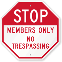STOP:  Sign