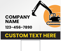 Custom Horizontal Add Company Name Text Contact Number