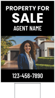 Custom Property For Sale Yard Sign Add Agent Name