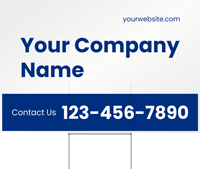 Custom Yard Sign Add Company Name Number Website